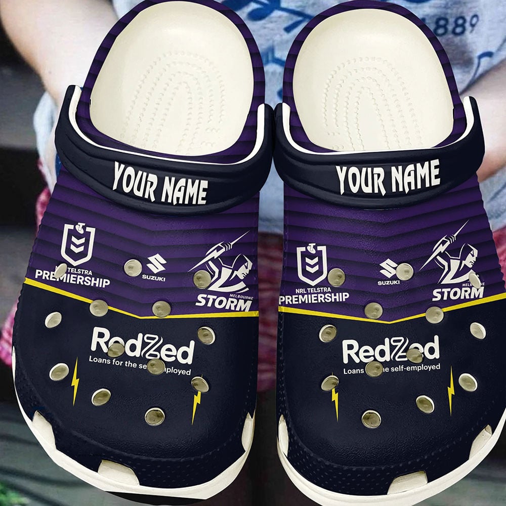 Cronocare Melbourne Storm NRL Personalized Crocs