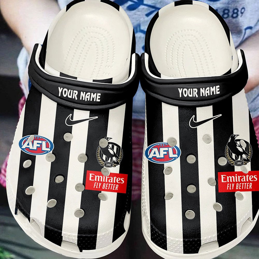 Cronocare Collingwood AFL Personalized Crocs For Fan