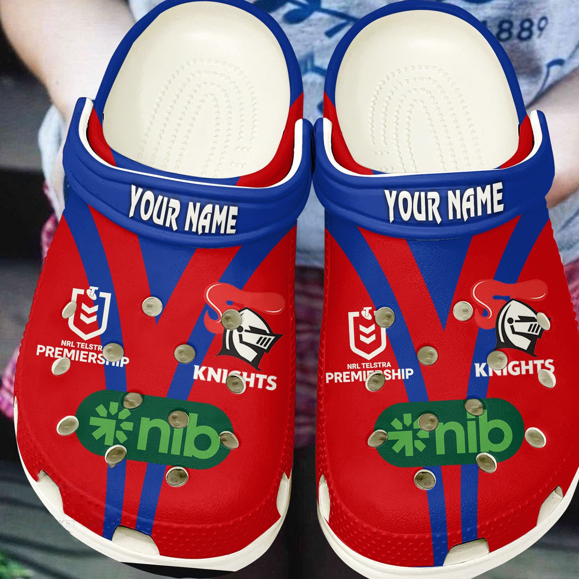 Cronocare Newcastle Knights NRL 3D Crocs Personalized Gift For Fans For Father