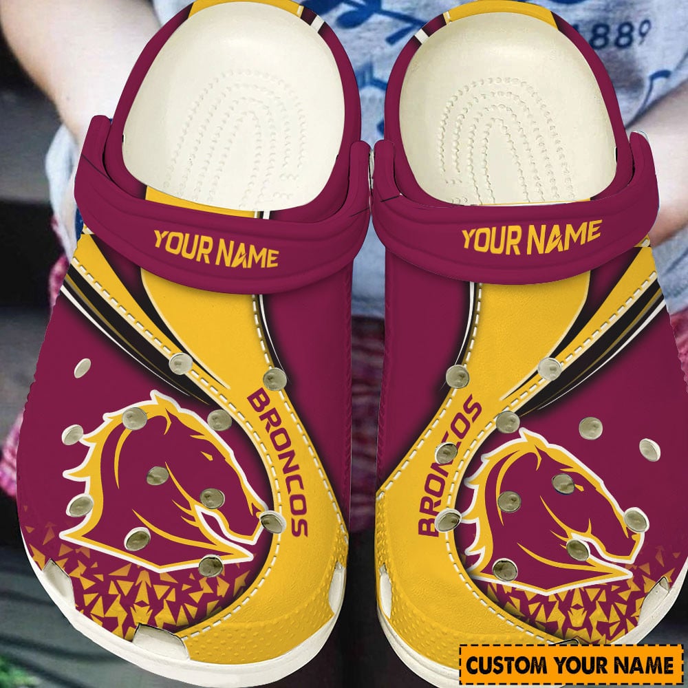 Cronocare Brisbane Broncos NRL Personalized Crocs For Fan