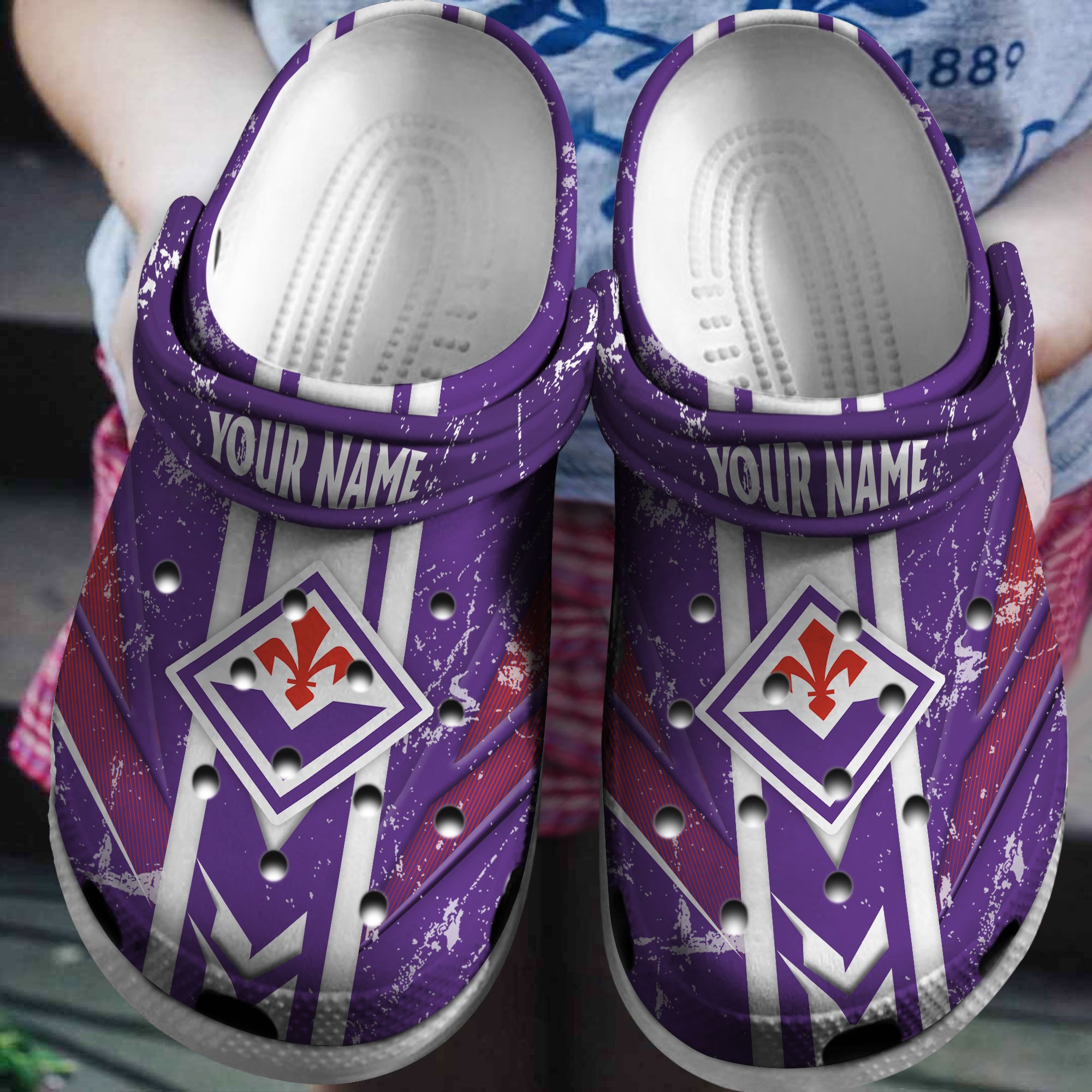 Cronocare Fiorentina Serie A Personalized New Crocshoes Gifts For Fans