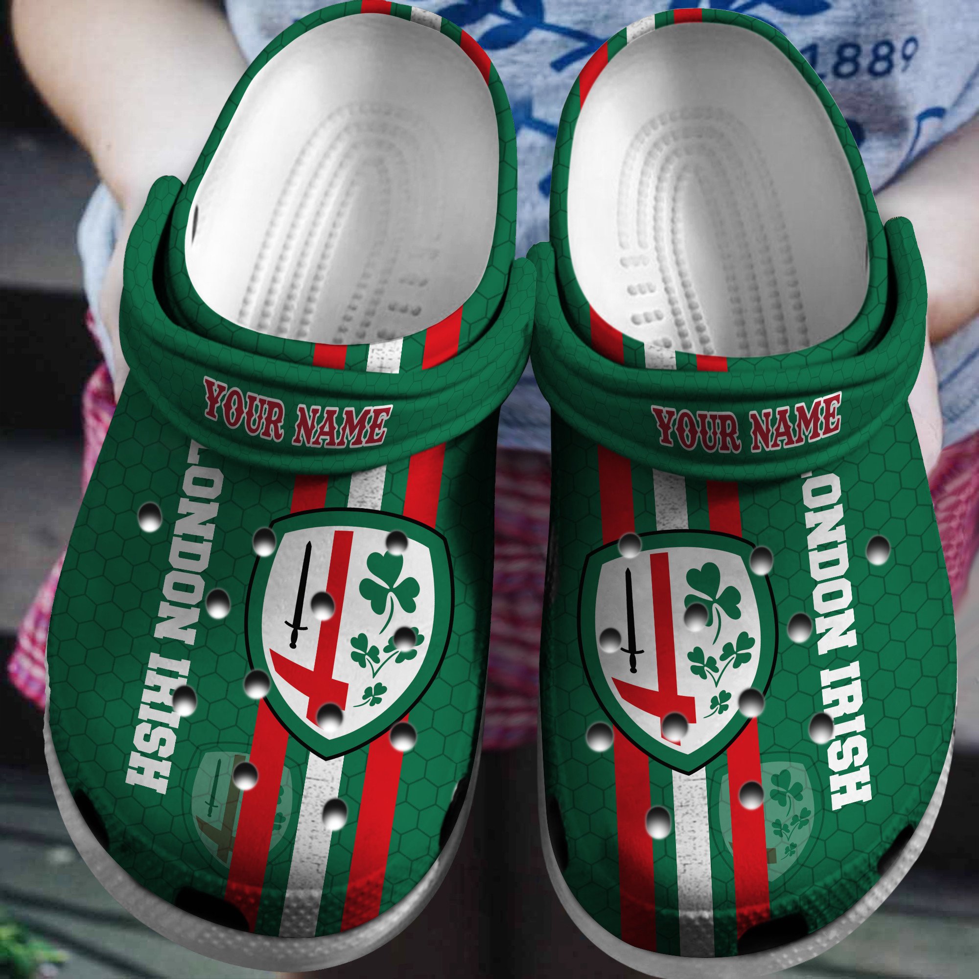 Cronocare London Irish PR Personalized Crocs For Fans