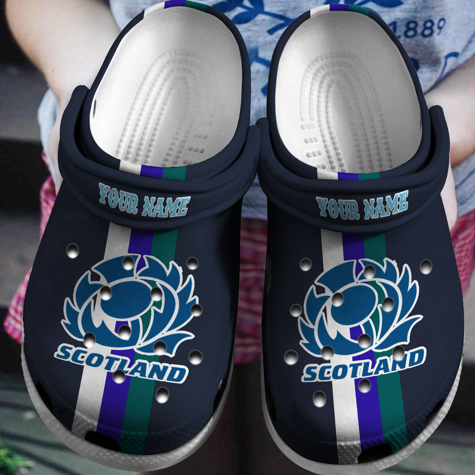 Cronocare Scotland National Rugby Personalized Crocshoes For Fans