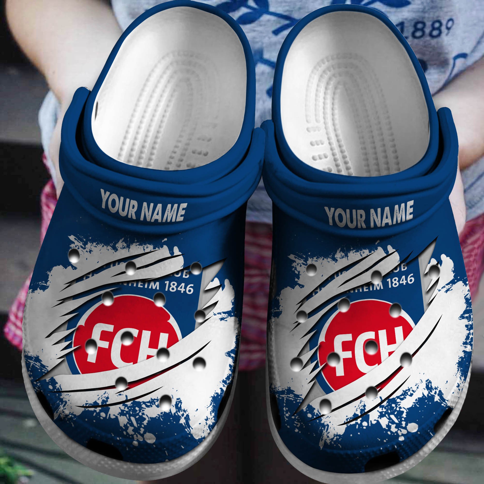 Cronocare 1. FC Heidenheim 1846 BDLG Personalized New Crocshoes Gifts For Fans