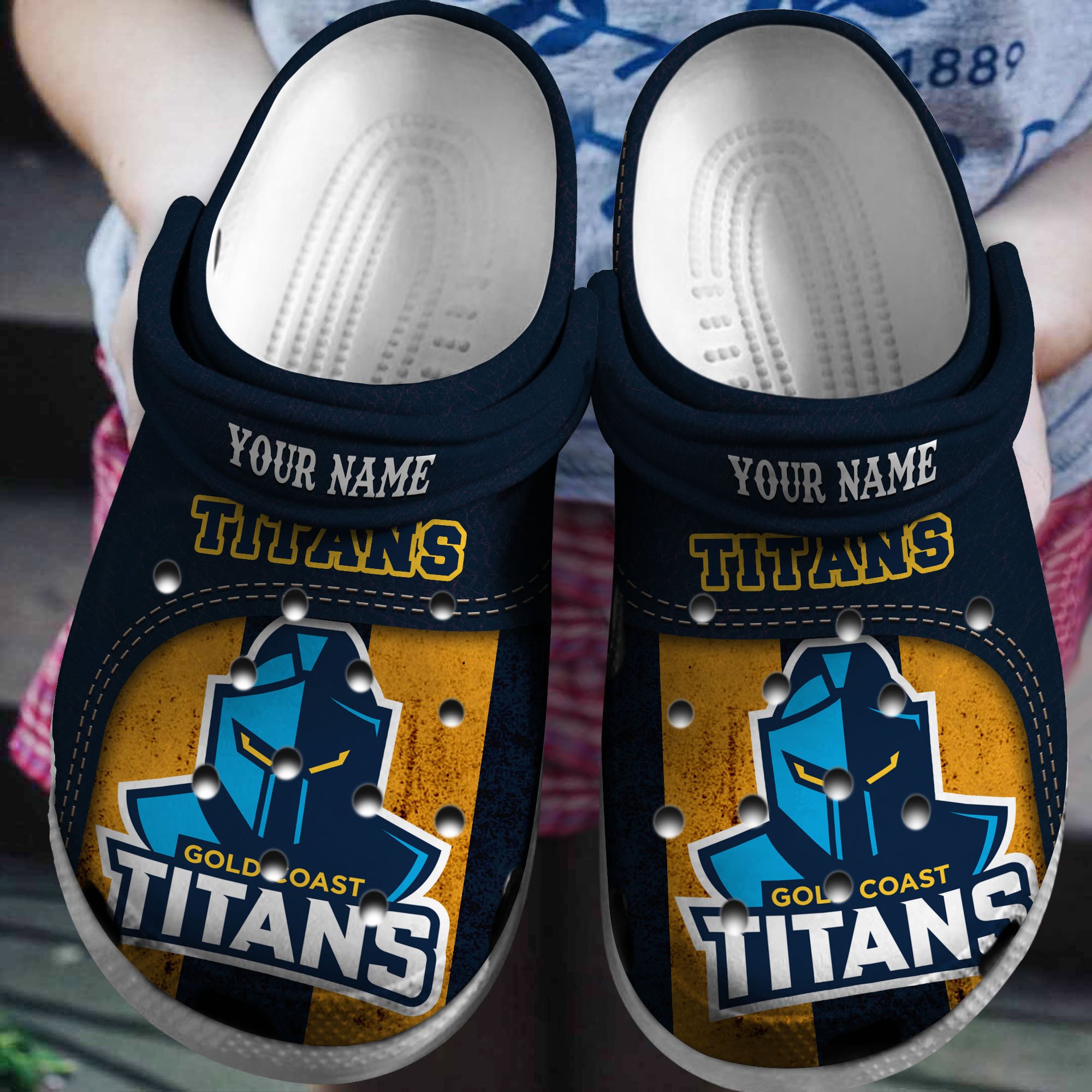 Cronocare Titans NRL Personalized Crocshoes Gift For Fan