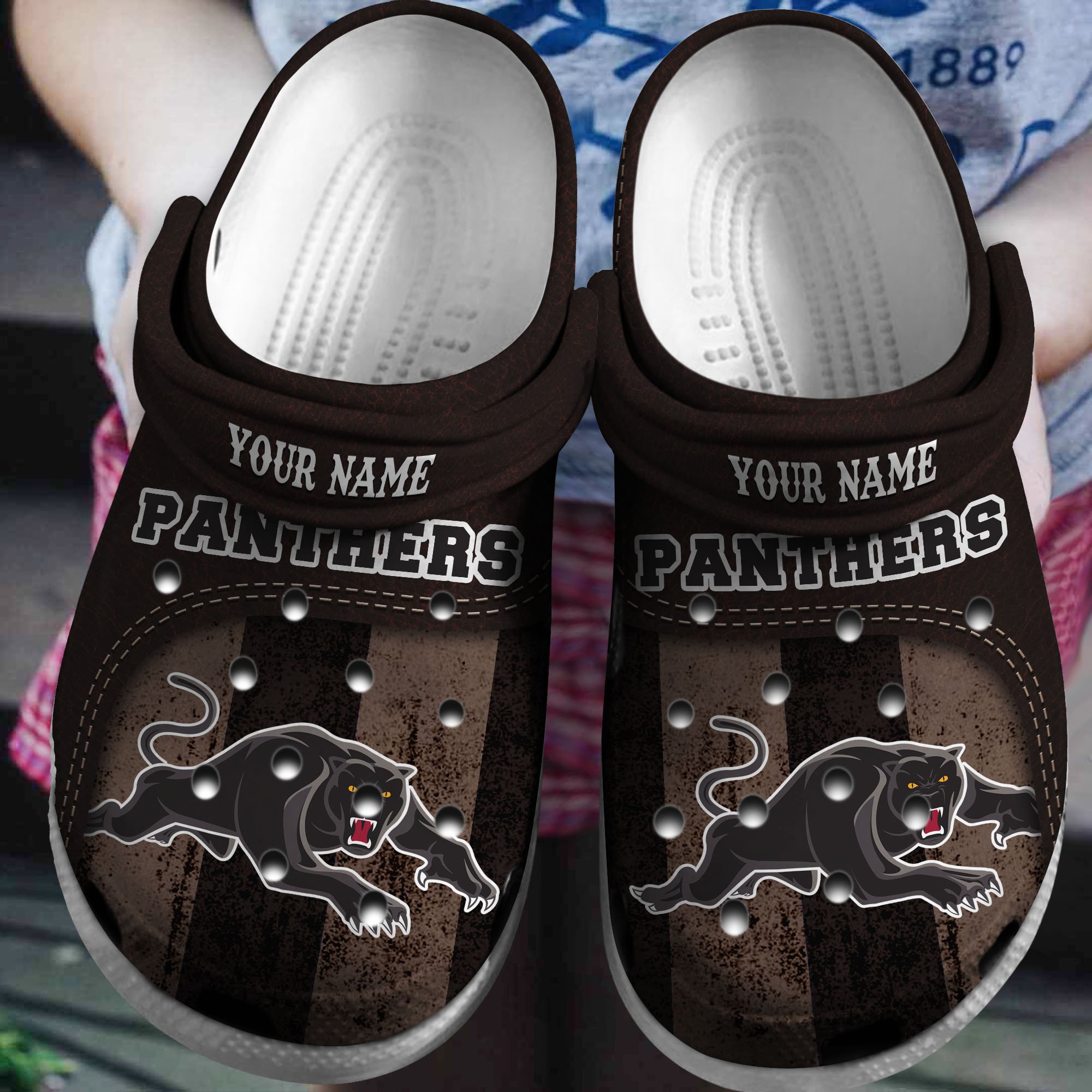 Cronocare Panthers NRL Personalized Crocshoes Gift For Fan