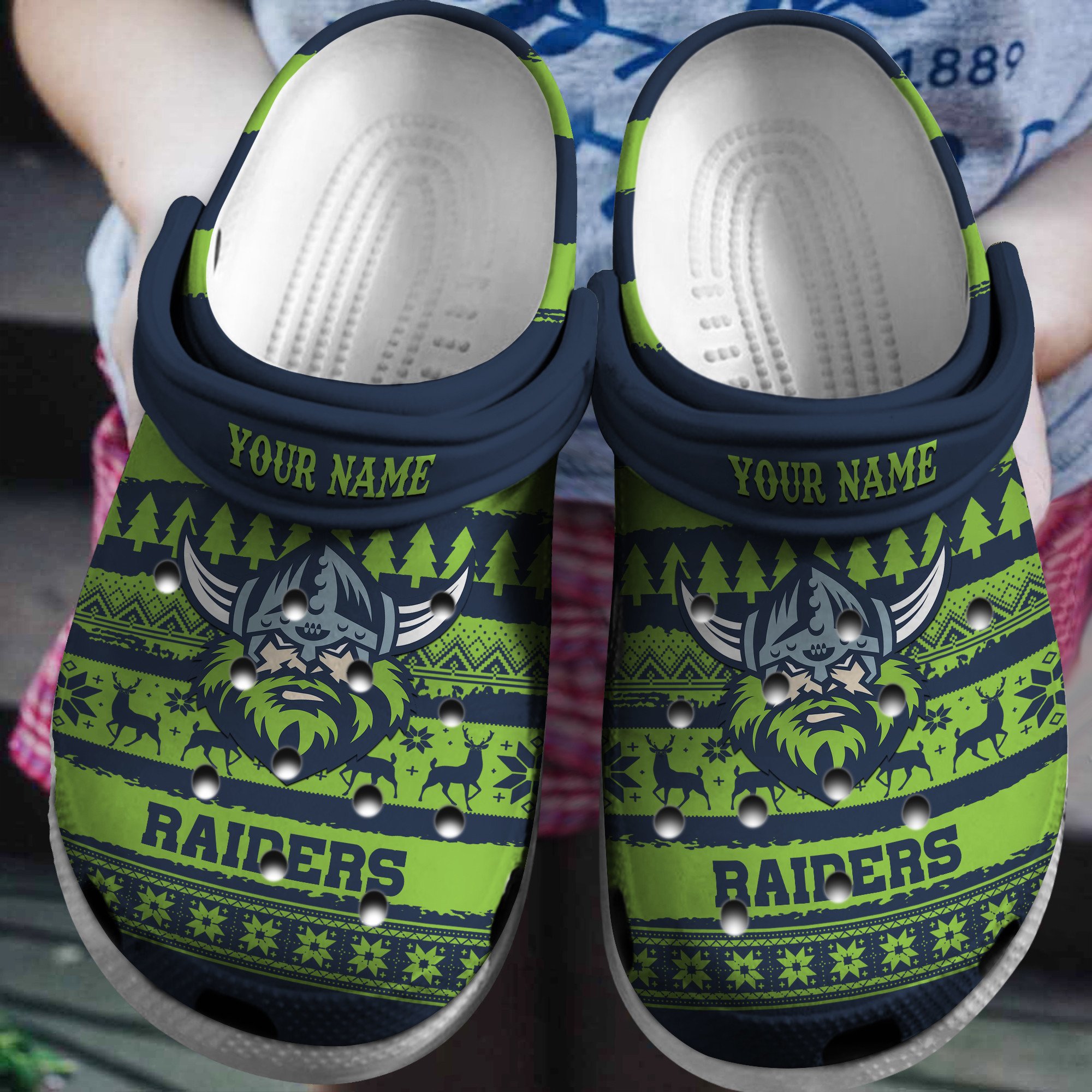 Cronocare Raiders NRL Personalized Crocshoes For Fans