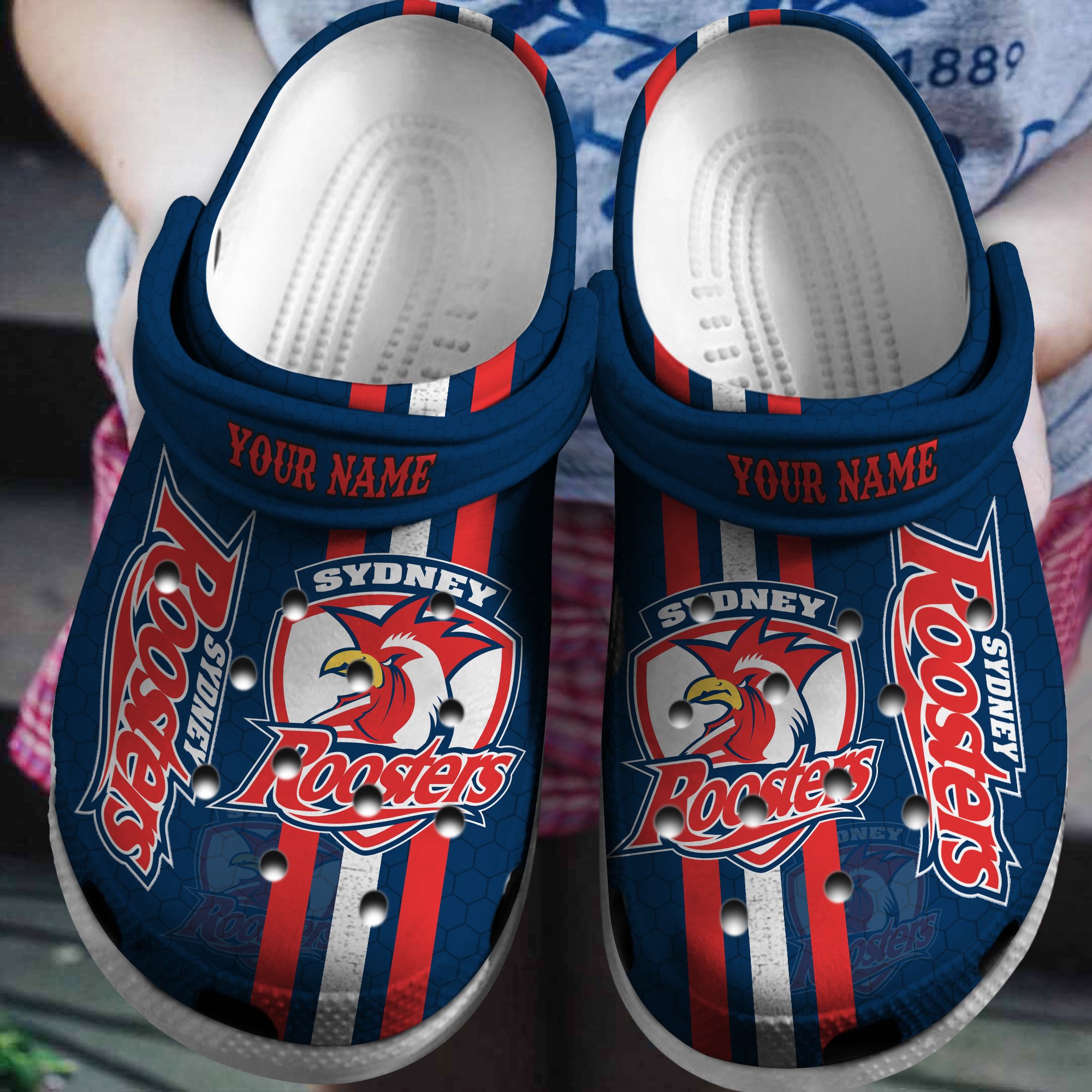 Cronocare Roosters NRL Personalized Crocs For All Fans