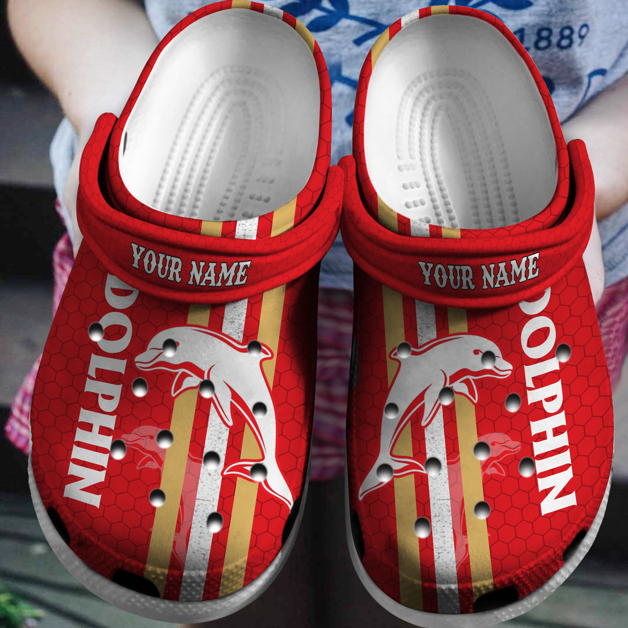 Cronocare Dolphins NRL Personalized Crocs For All Fans