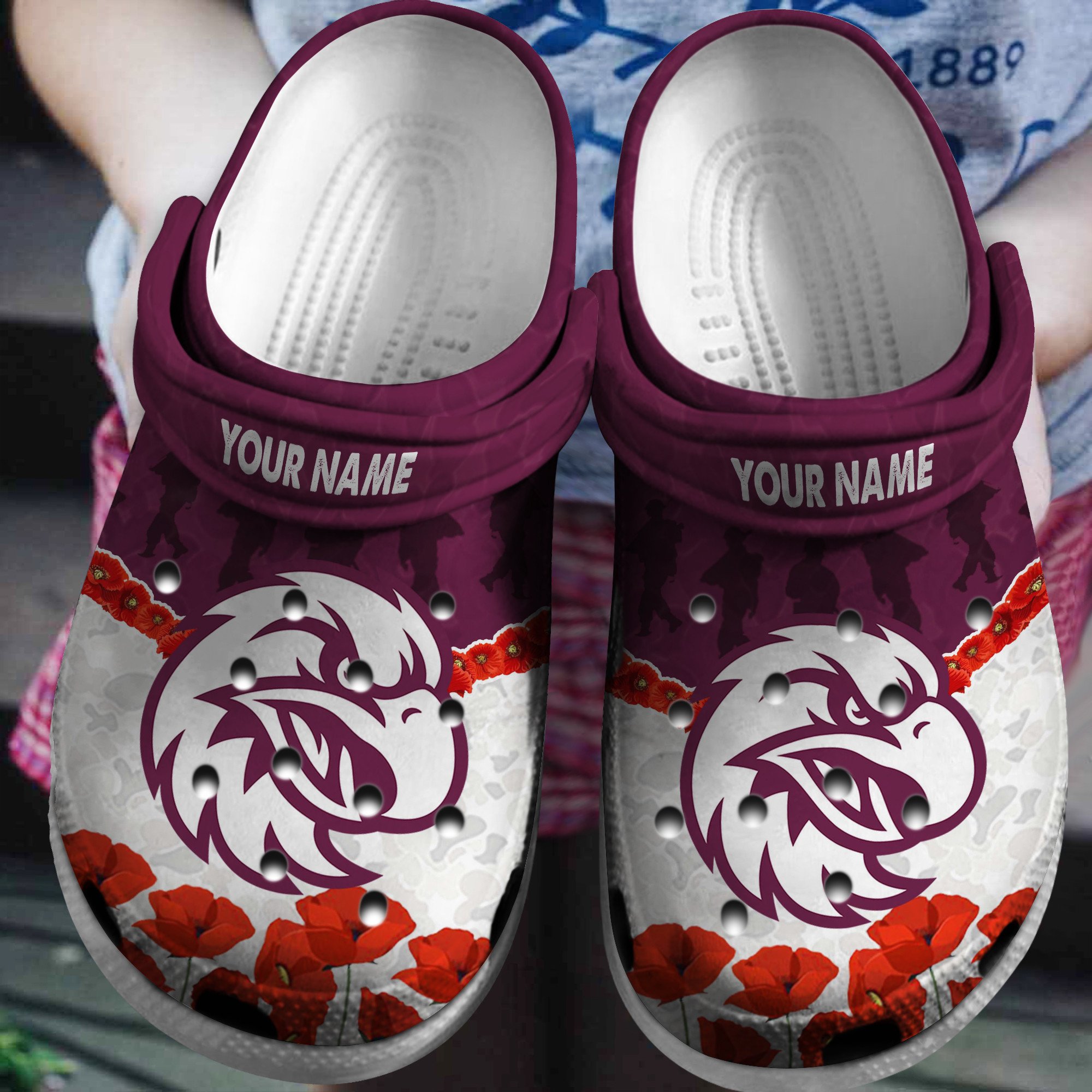Cronocare Sea-Eagles NRL Personalized New Anzac Day Crocshoes Gifts For Fans