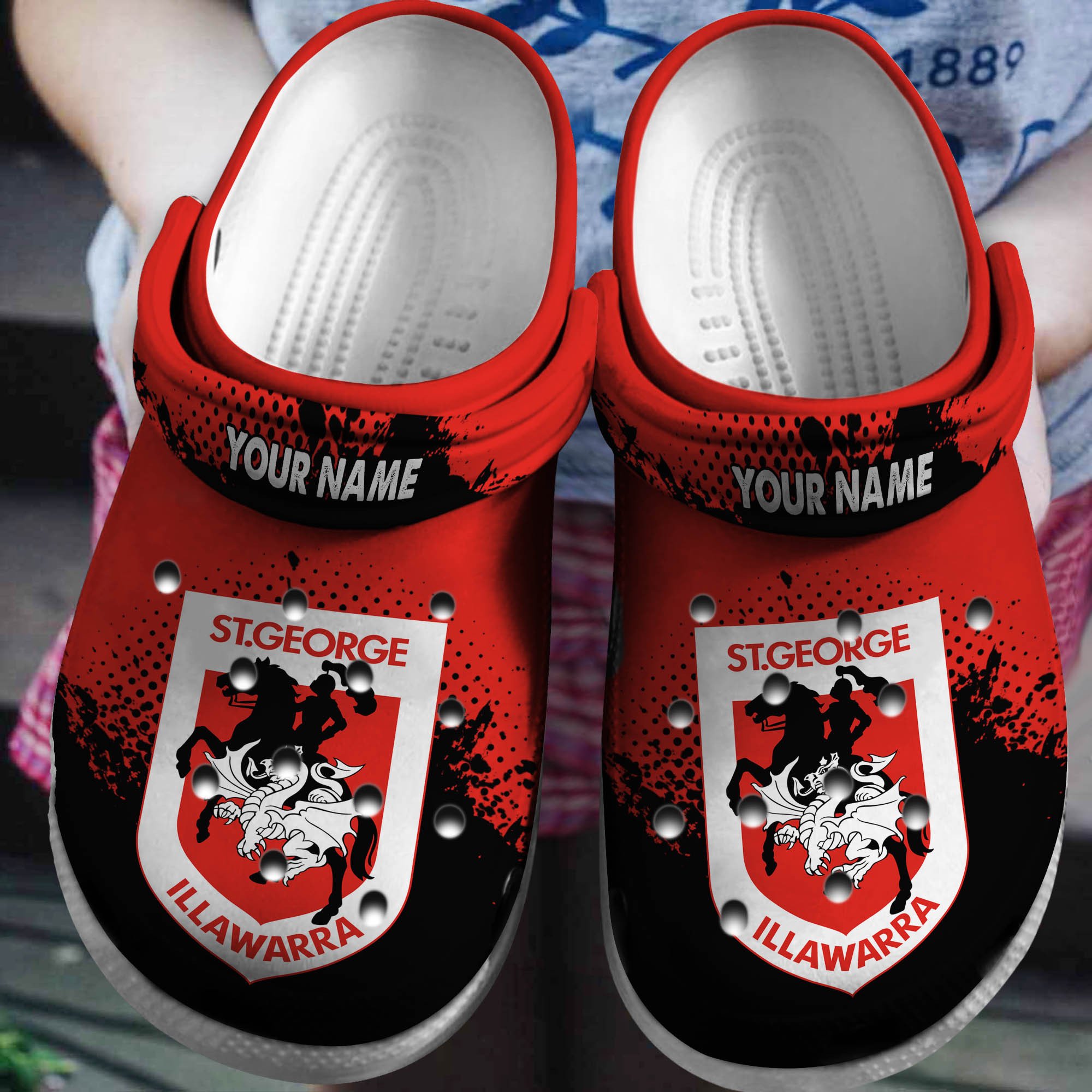 Cronocare Dragons NRL Personalized New Crocshoes Gifts For Fans