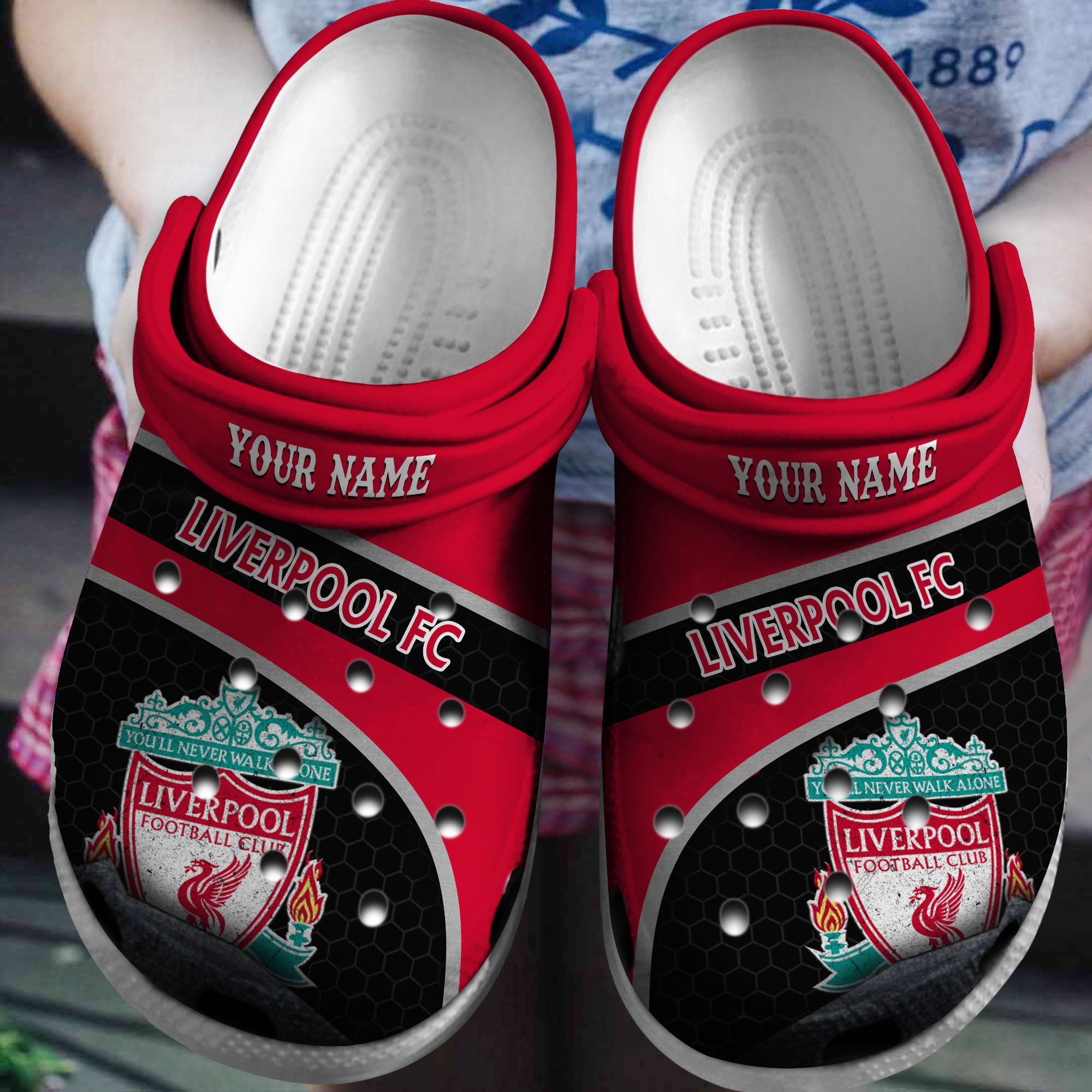 Cronocare Liverpool EPL Personalized Crocshoes Gift For Fan