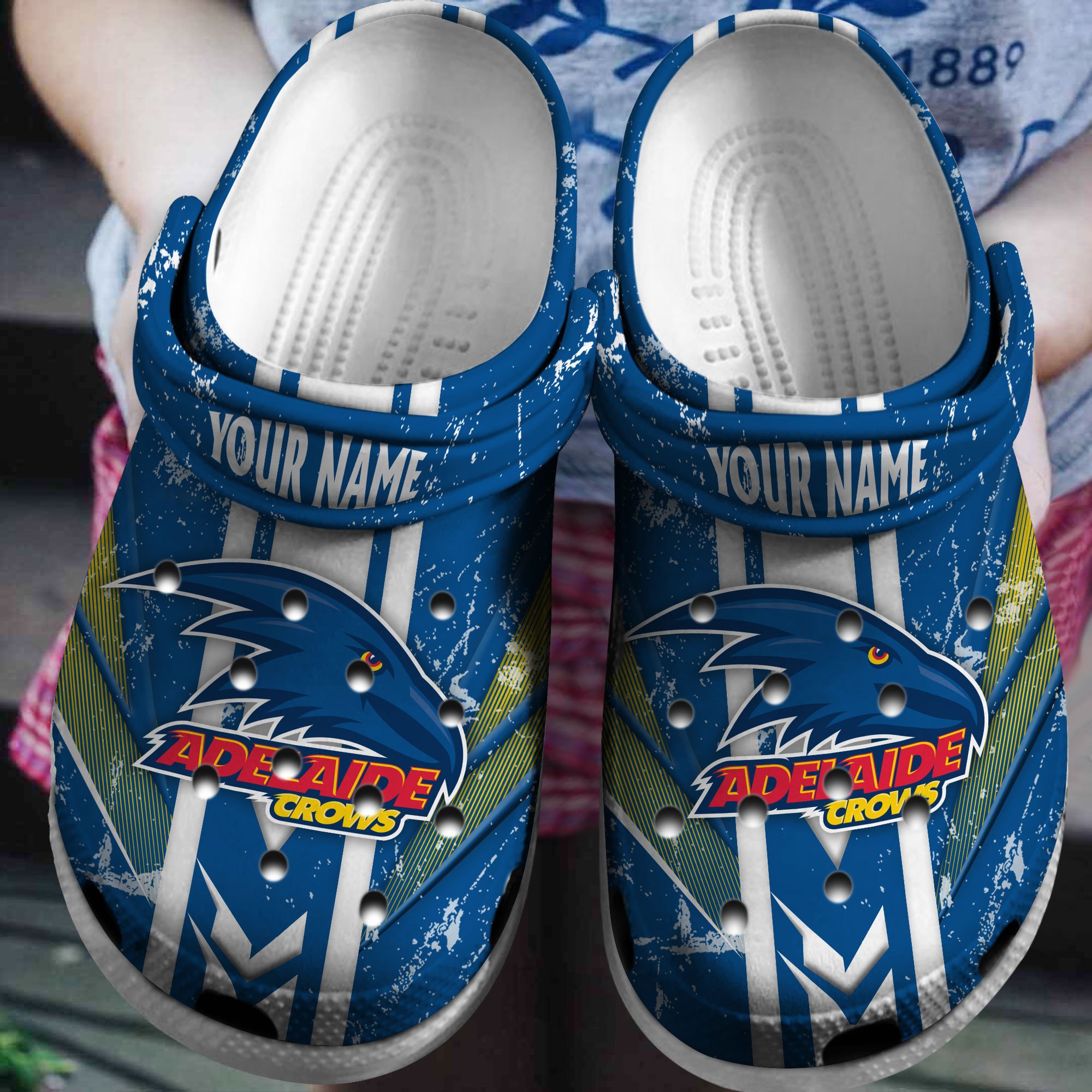 Cronocare Adelaide AFL New Personalized Crocshoes Gifts For Fans
