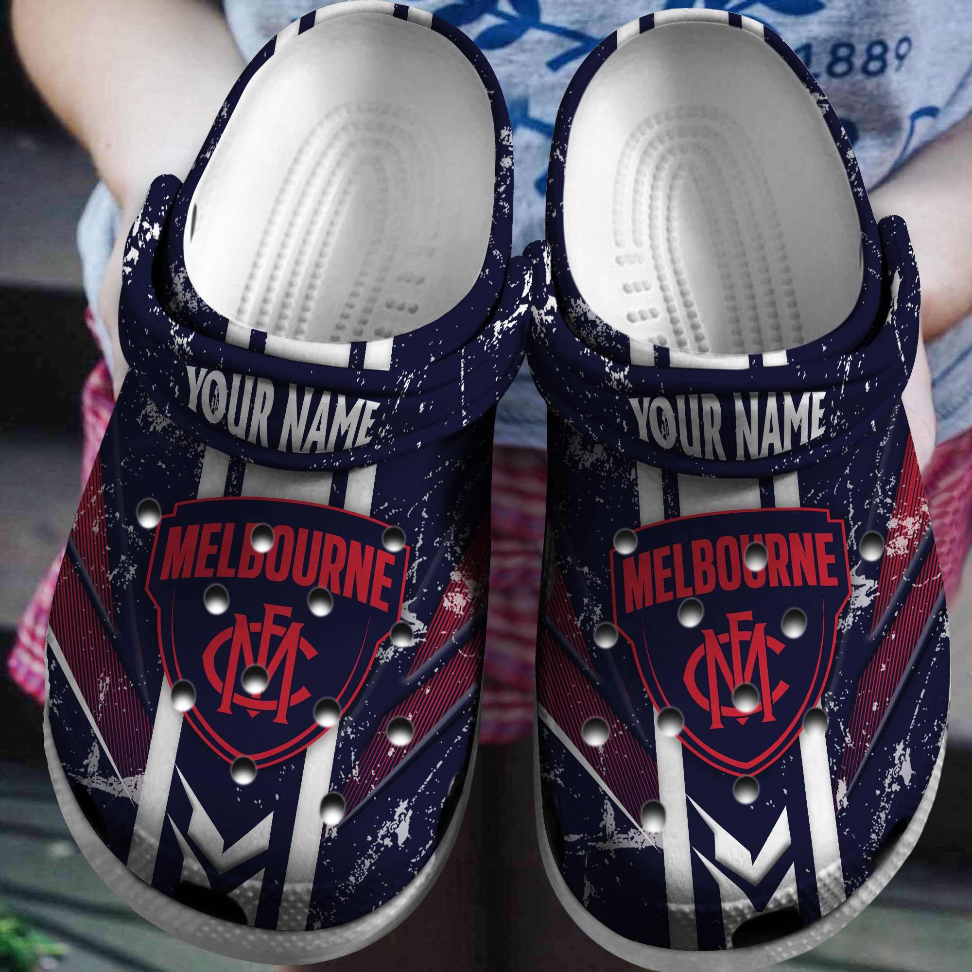 Cronocare Melbourne AFL New Personalized Crocshoes Gifts For Fans