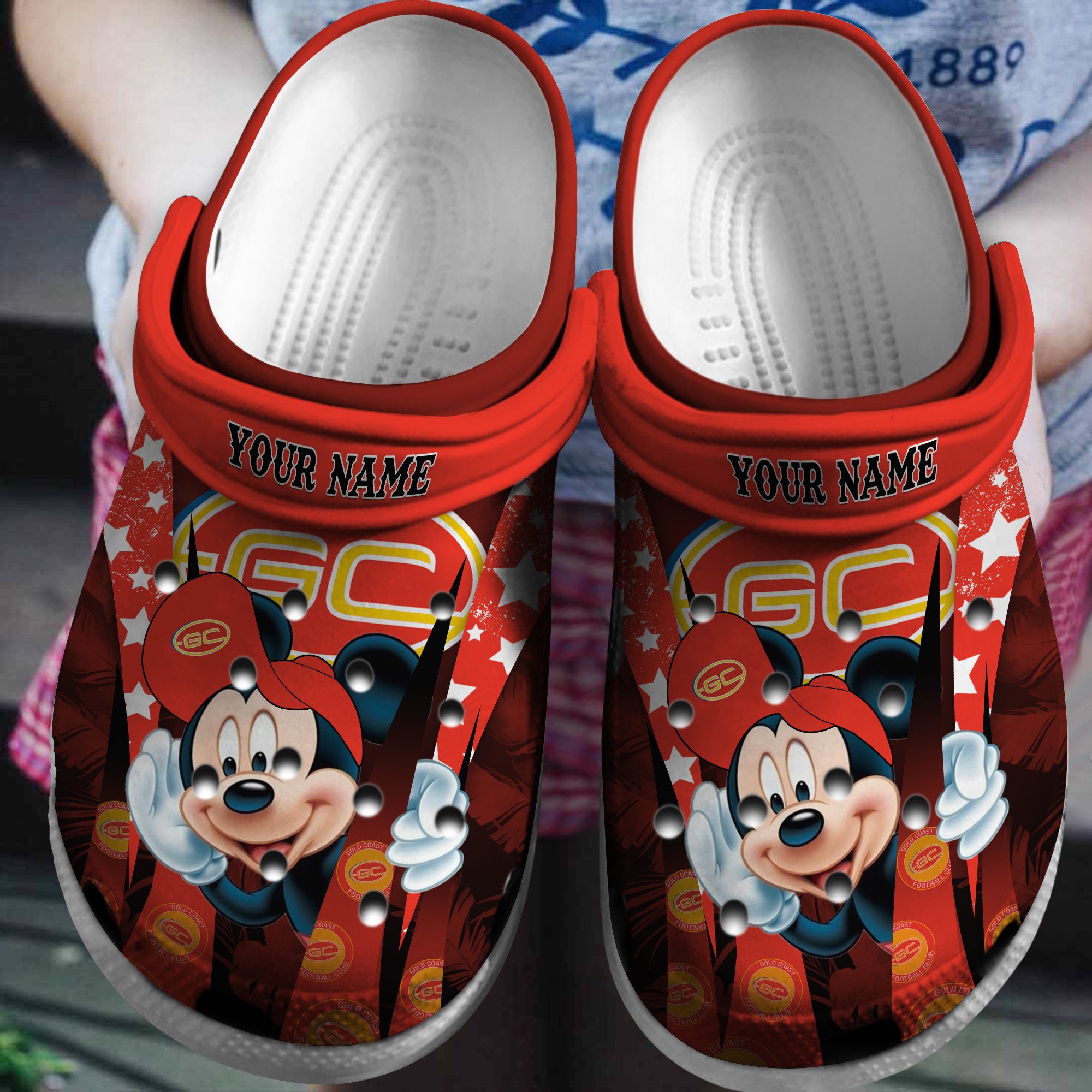 Cronocare Suns AFL MK Mouse Personalized Crocshoes For Fans