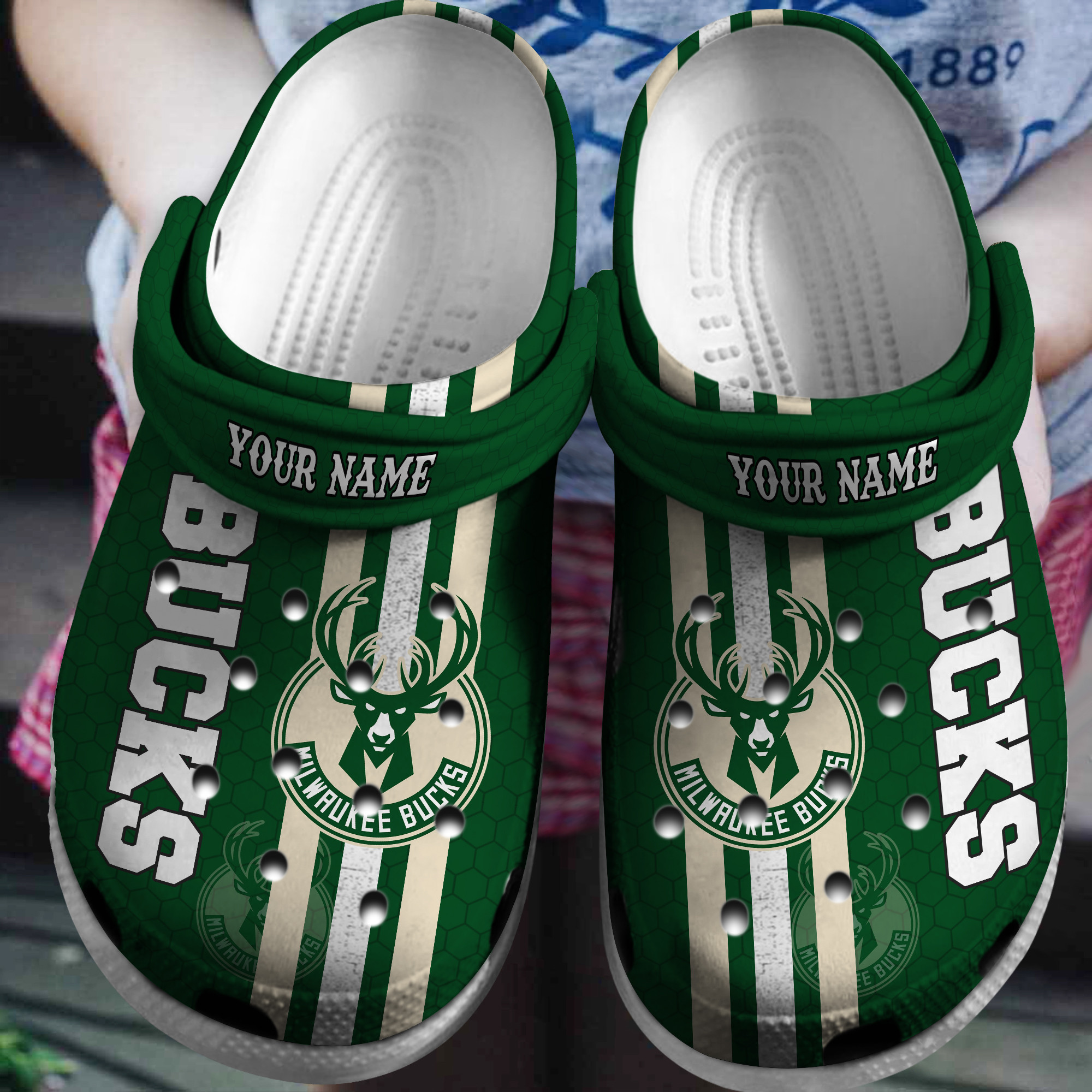 Cronocare Milwaukee Bucks NBA Personalized Crocs For Fans
