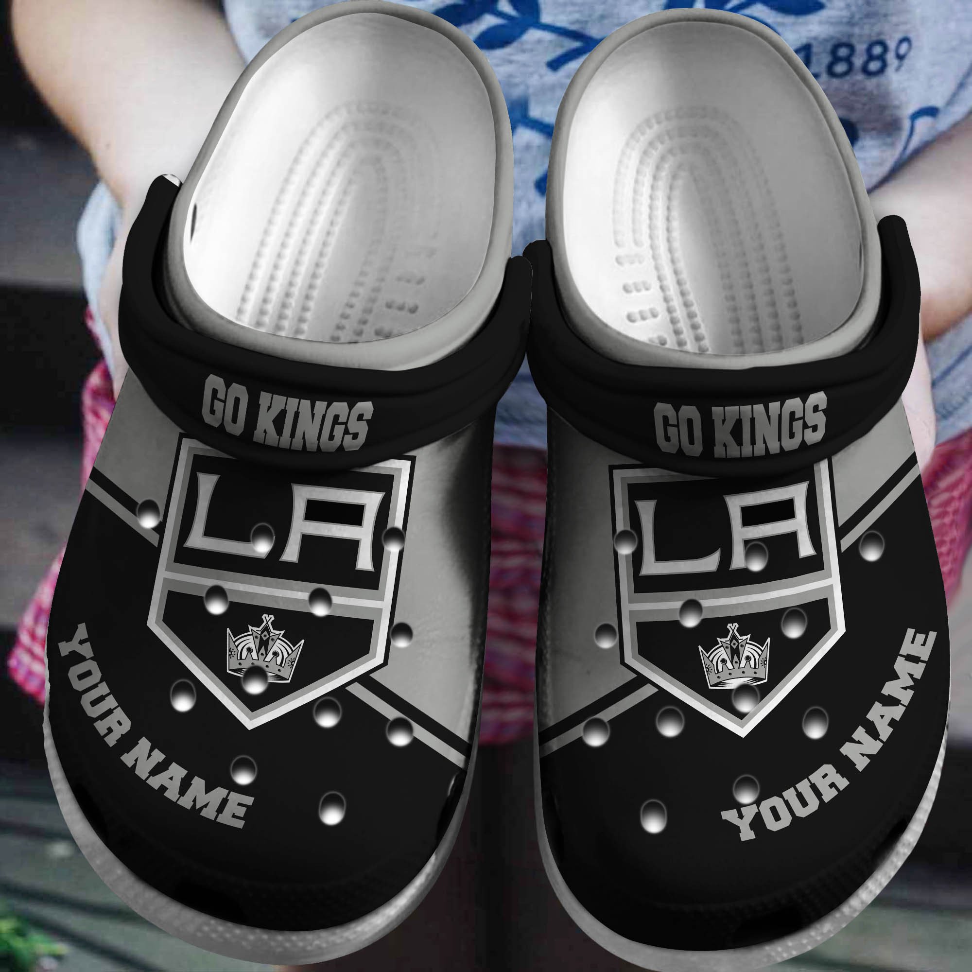 Cronocare Los Angeles Kings NHL New Personalized Crocshoes Gifts For Fans