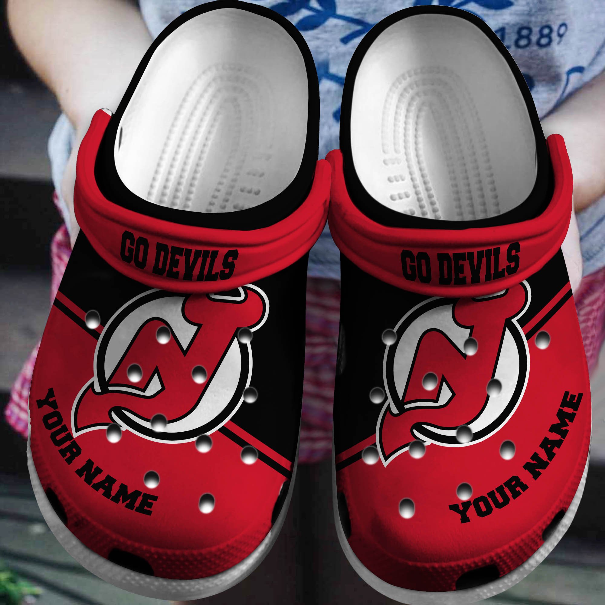 Cronocare New Jersey Devils NHL New Personalized Crocshoes Gifts For Fans