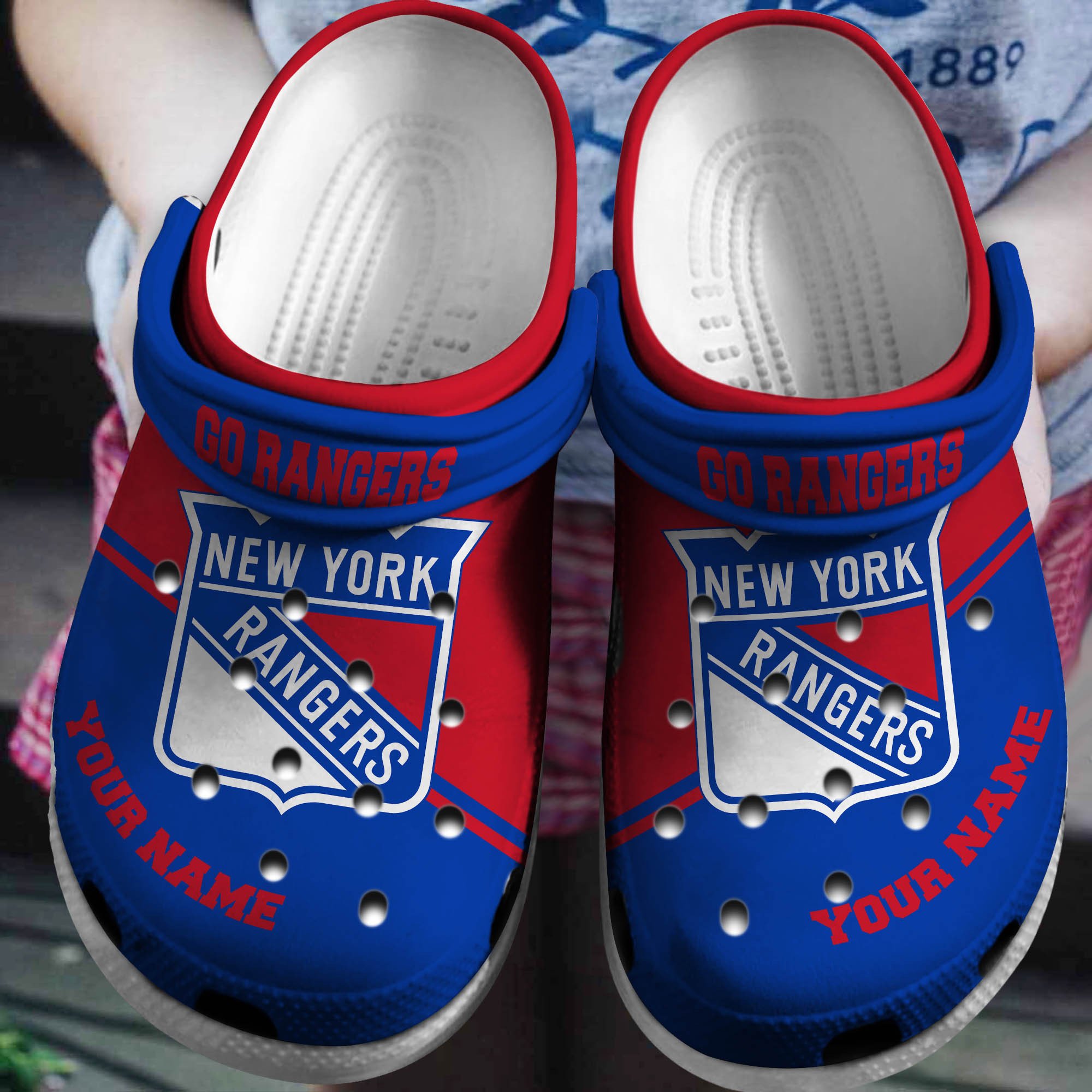 Cronocare New York Rangers NHL New Personalized Crocshoes Gifts For Fans