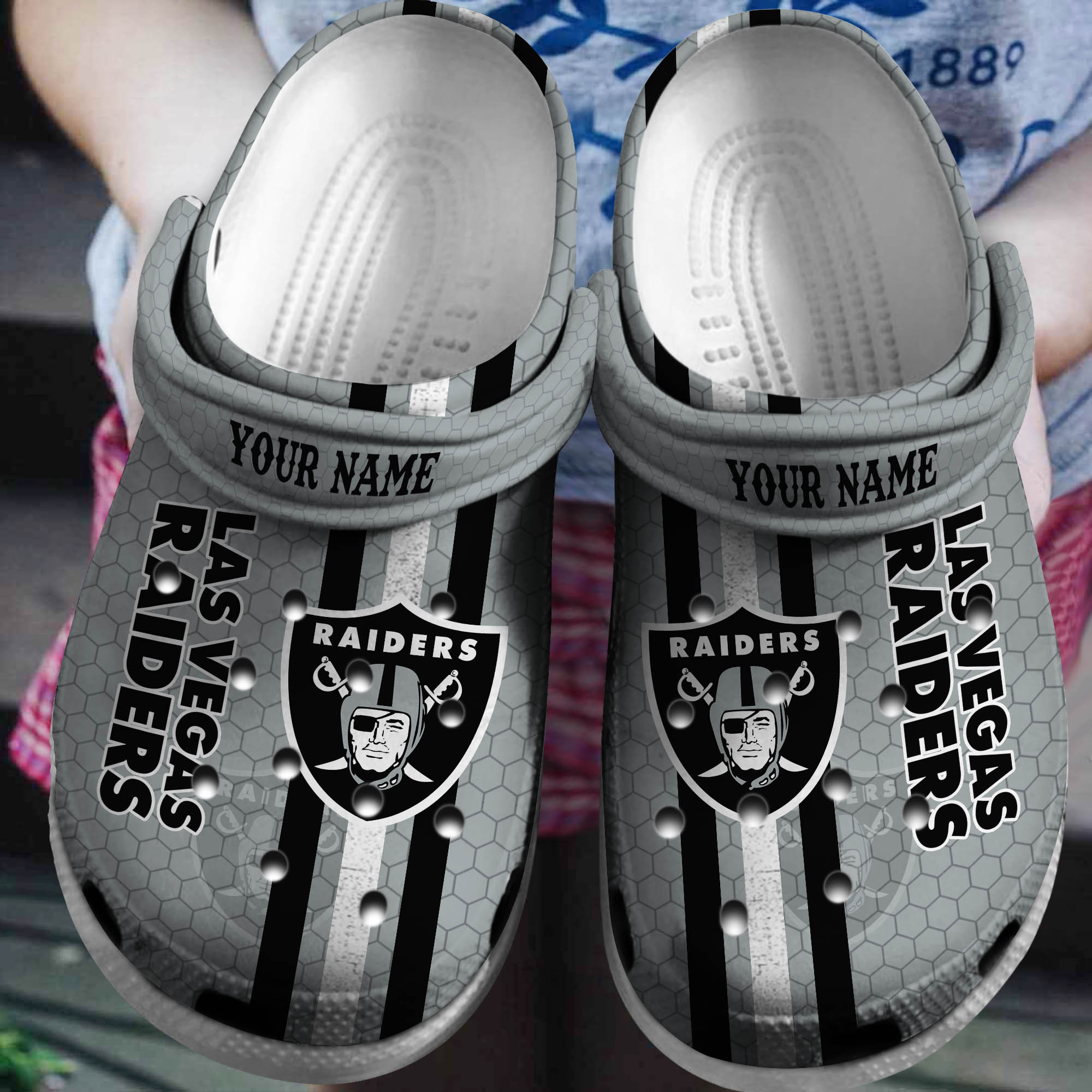 Cronocare Las Vegas Raiders NFL Personalized Crocshoes Gifts For Fans