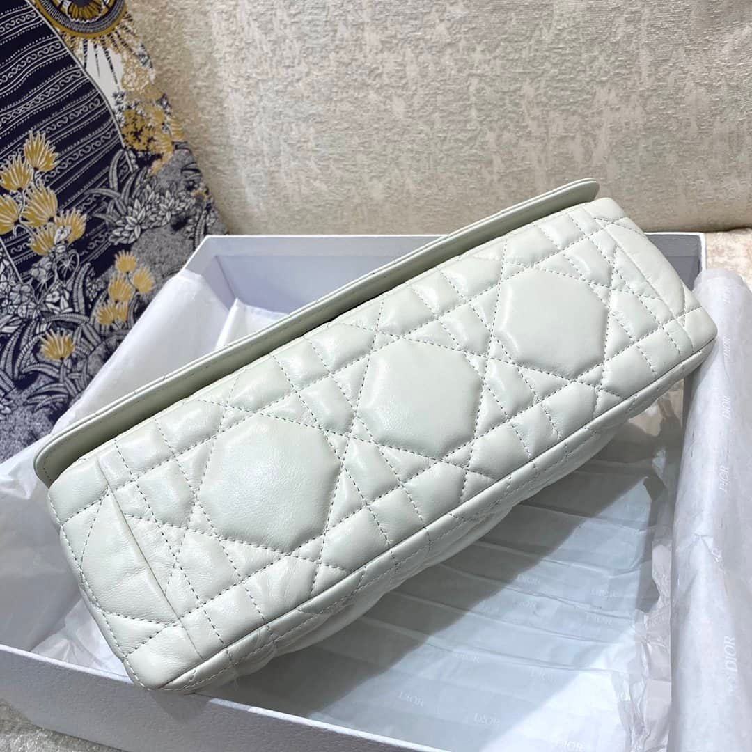 Christian Dior Large Dior Caro Bag White For Women 28cm CD - Image 7