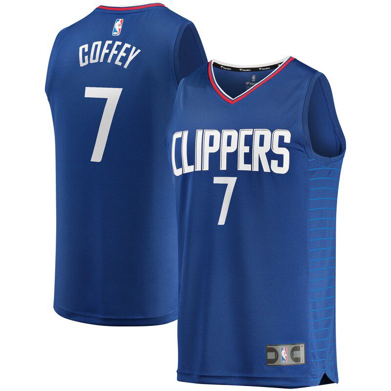 Amir Coffey LA Clippers Fast Break Replica Jersey Royal – Icon Edition