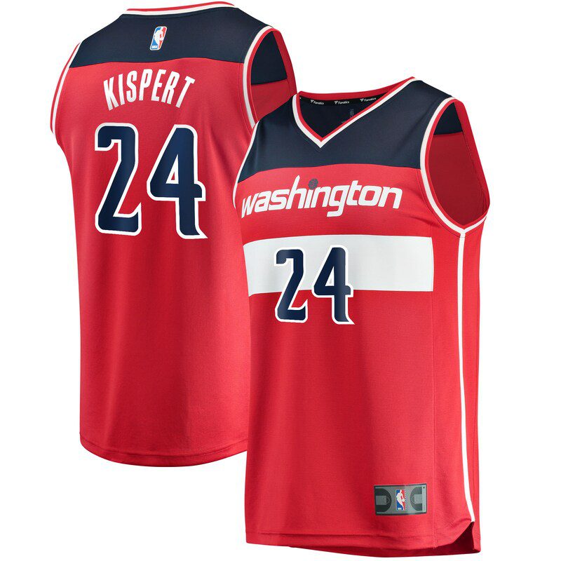 Corey Kispert Washington Wizards Fast Break Replica Jersey – Icon Edition – Red