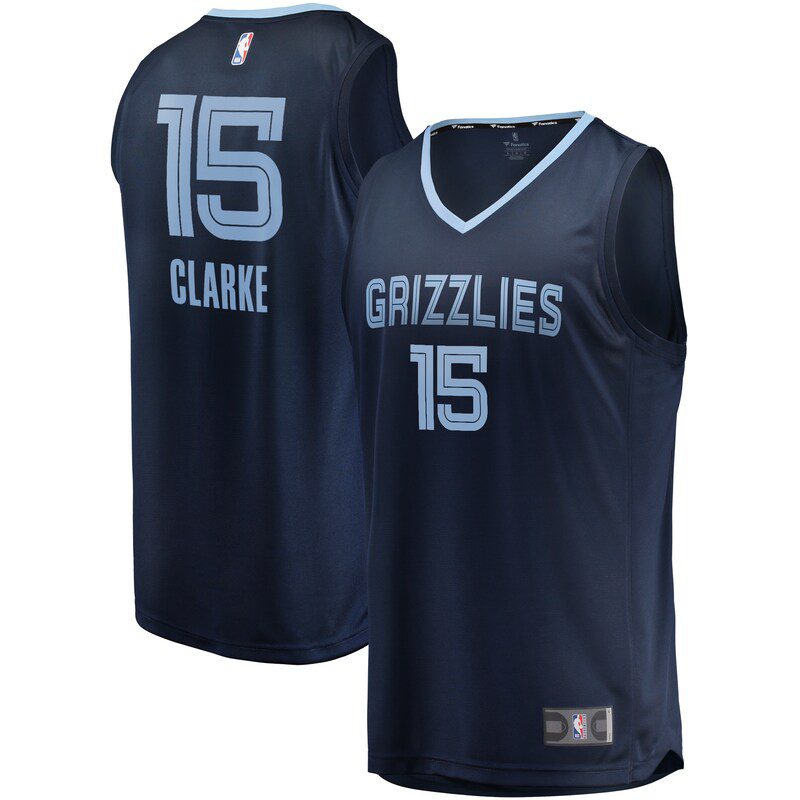 Brandon Clarke Memphis Grizzlies Fast Break Replica Jersey Navy – Icon Edition