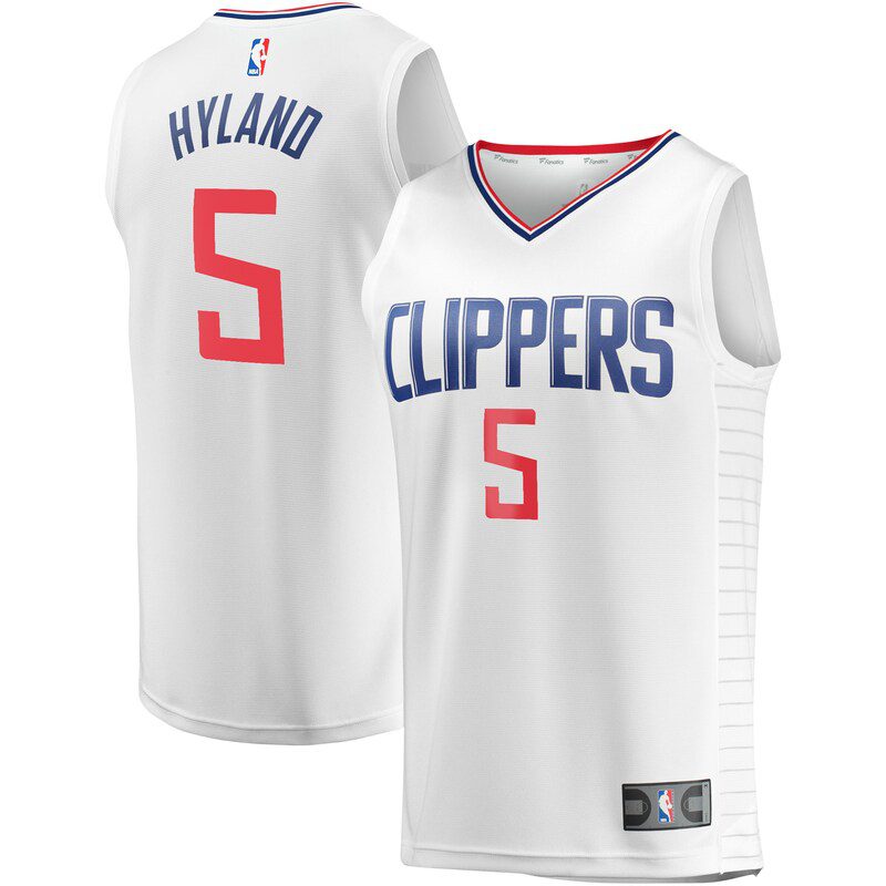 Bones Hyland LA Clippers Fast Break Player Jersey – Association Edition – White