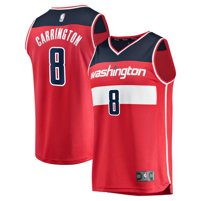 Carlton Carrington Washington Wizards Youth Fast Break Replica Player Jersey – Icon Edition – Red