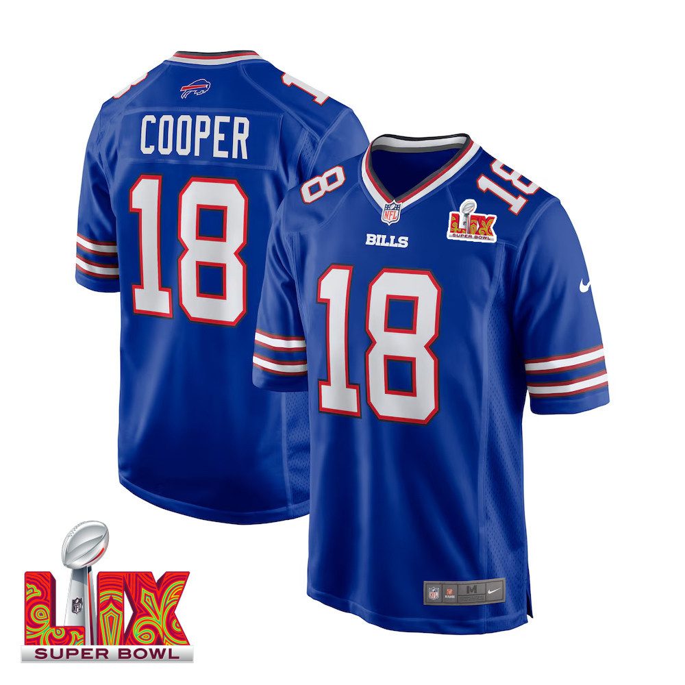 NFL Amari Cooper #18 Buffalo Bills Super Bowl LIX Jersey – Men’s – Royal