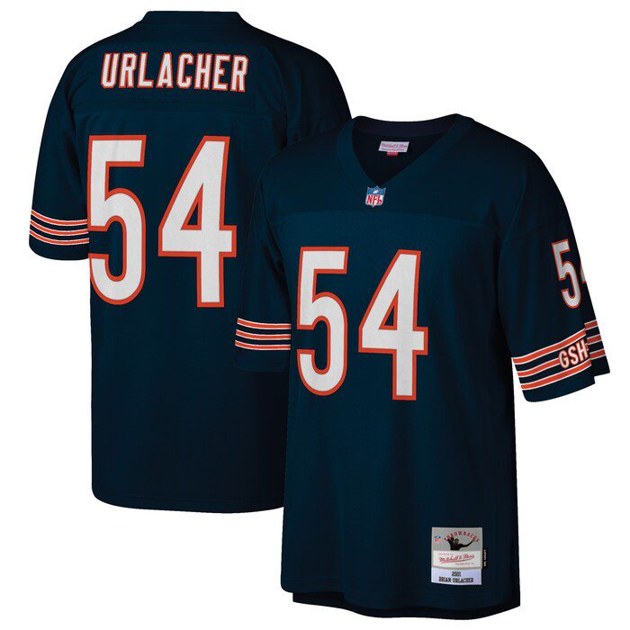 NFL Brian Urlacher Chicago Bears Retired Player Legacy Replica Jersey – Navy