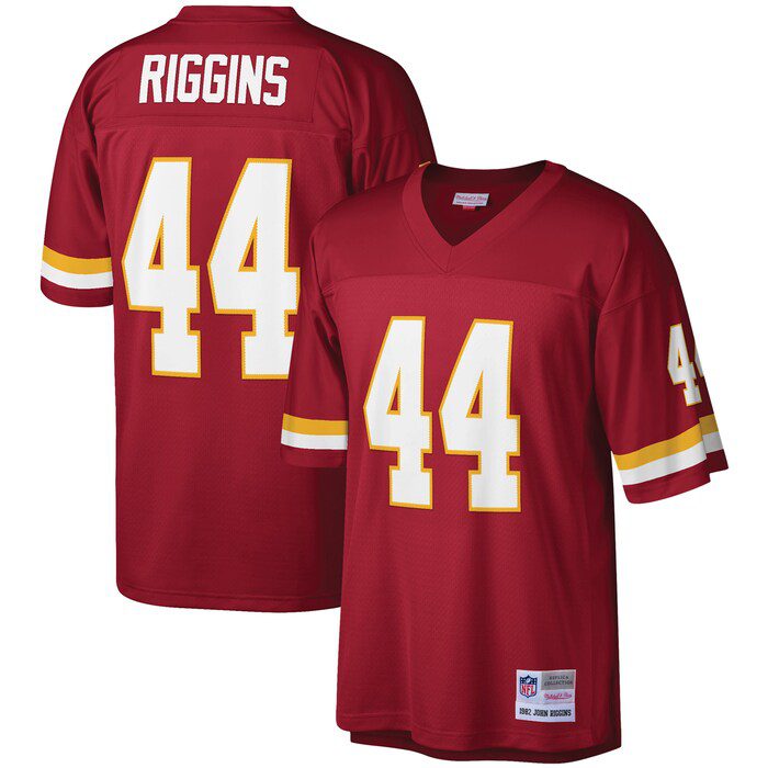 NFL John Riggins Washington Football Team Legacy Replica Jersey – Burgundy