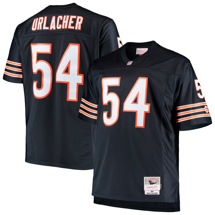 NFL Brian Urlacher Chicago Bears 2001 Retired Player Replica Jersey – Navy