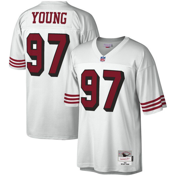 NFL Bryant Young San Francisco 49ers Legacy Replica Jersey – White