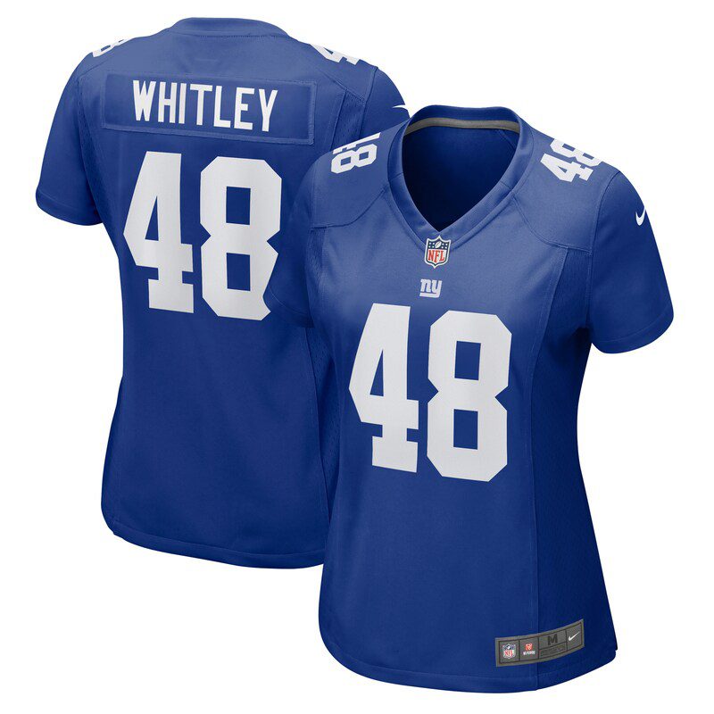 NFL Benton Whitley New York Giants Women Game Jersey – Royal