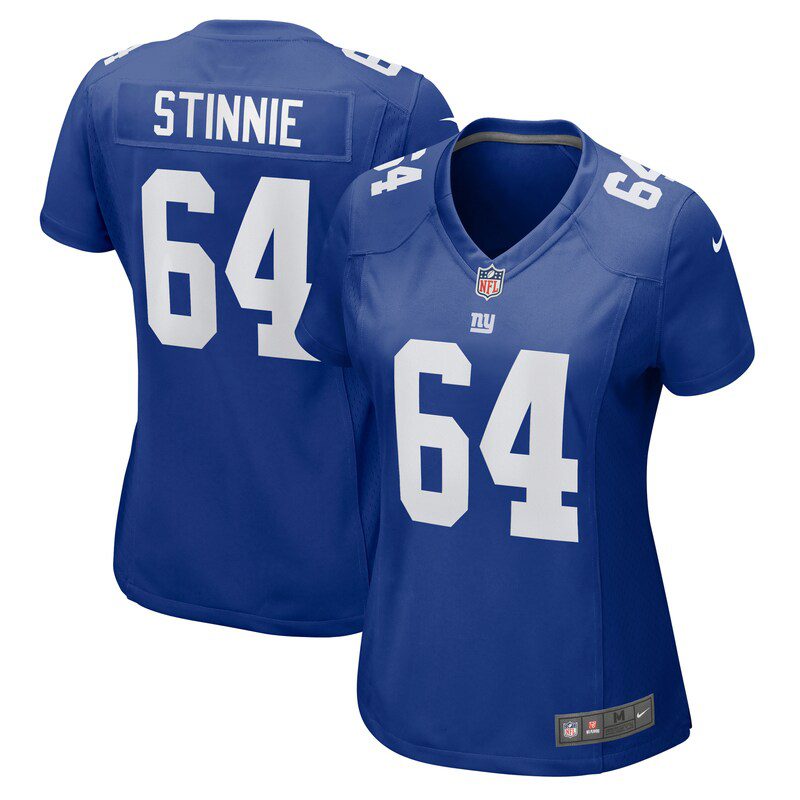 NFL Aaron Stinnie New York Giants Women Game Jersey – Royal