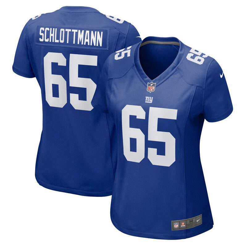 NFL Austin Schlottmann New York Giants Women Game Jersey – Royal