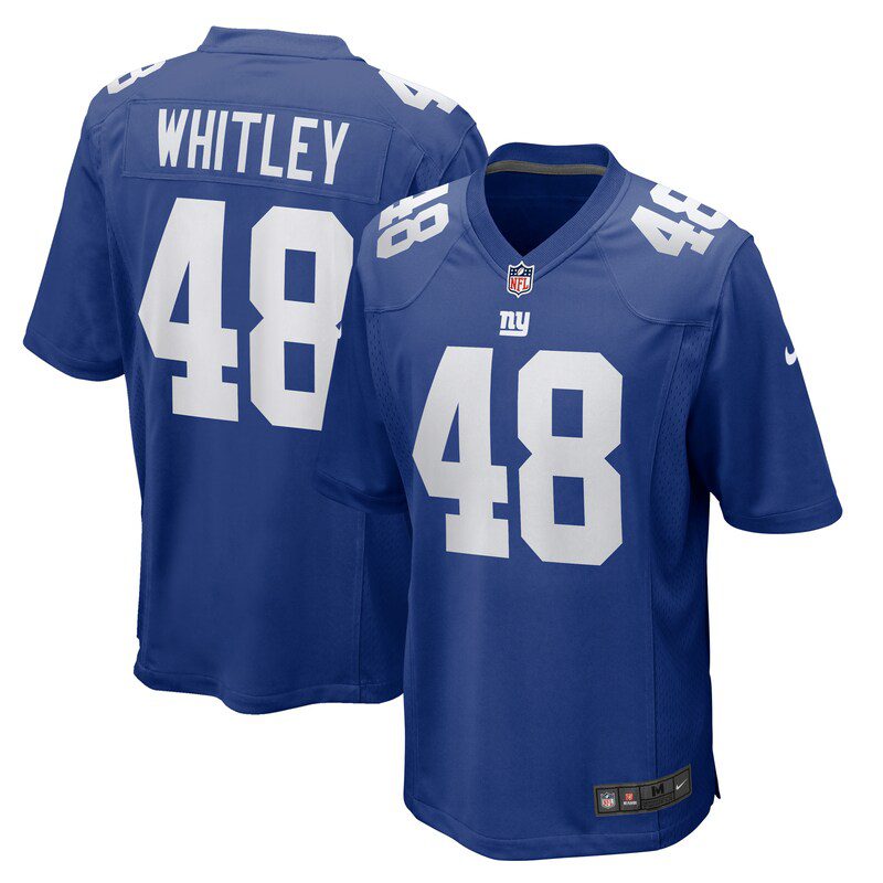 NFL Benton Whitley New York Giants Team Game Jersey – Royal