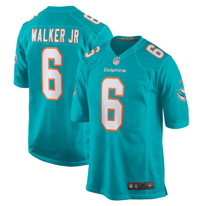 NFL Anthony Walker Jr. Miami Dolphins Game Jersey – Aqua