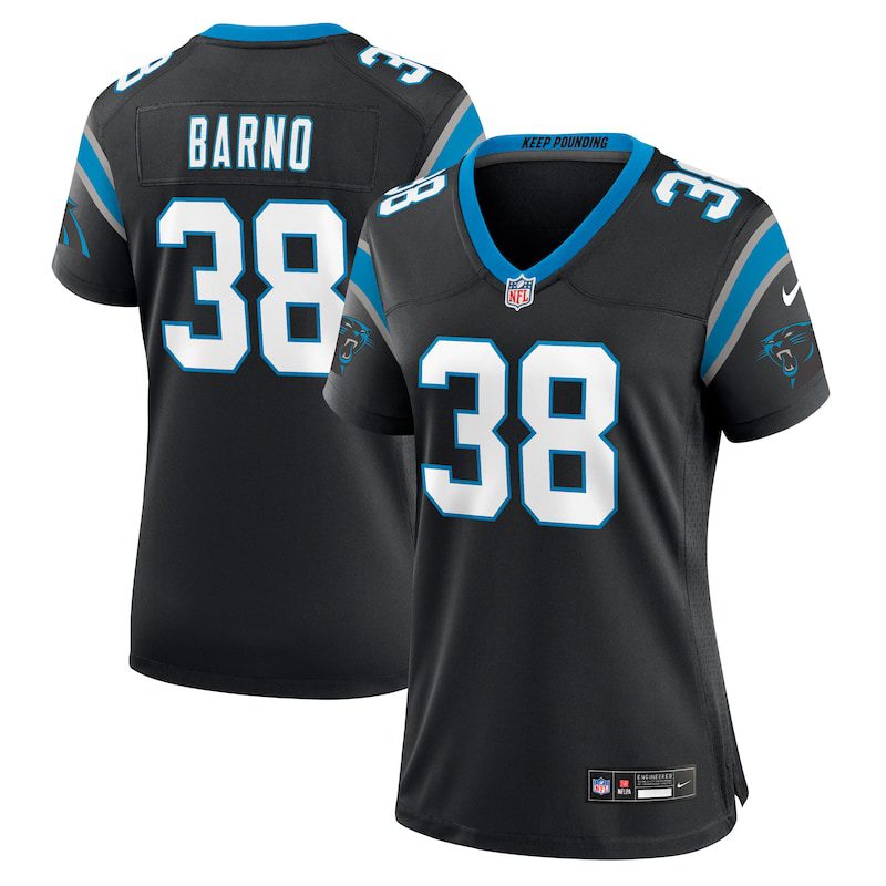 NFL Amare Barno Carolina Panthers Women Game Jersey – Black