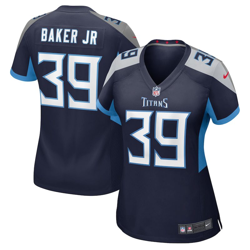 NFL Darrell Baker Jr Tennessee Titans Women Game Jersey – Navy
