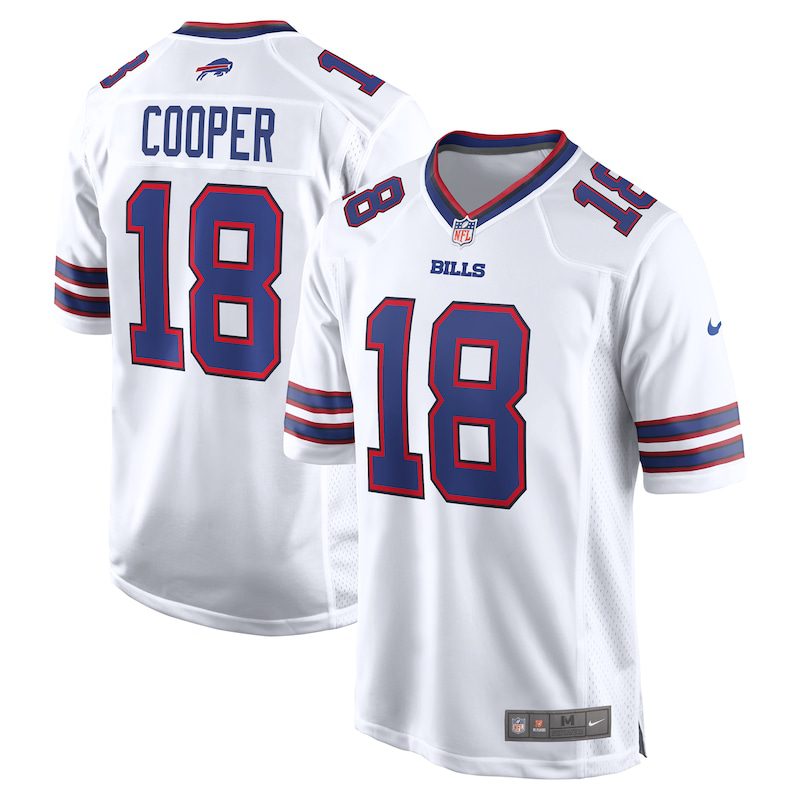 NFL Amari Cooper Buffalo Bills Game Jersey – White