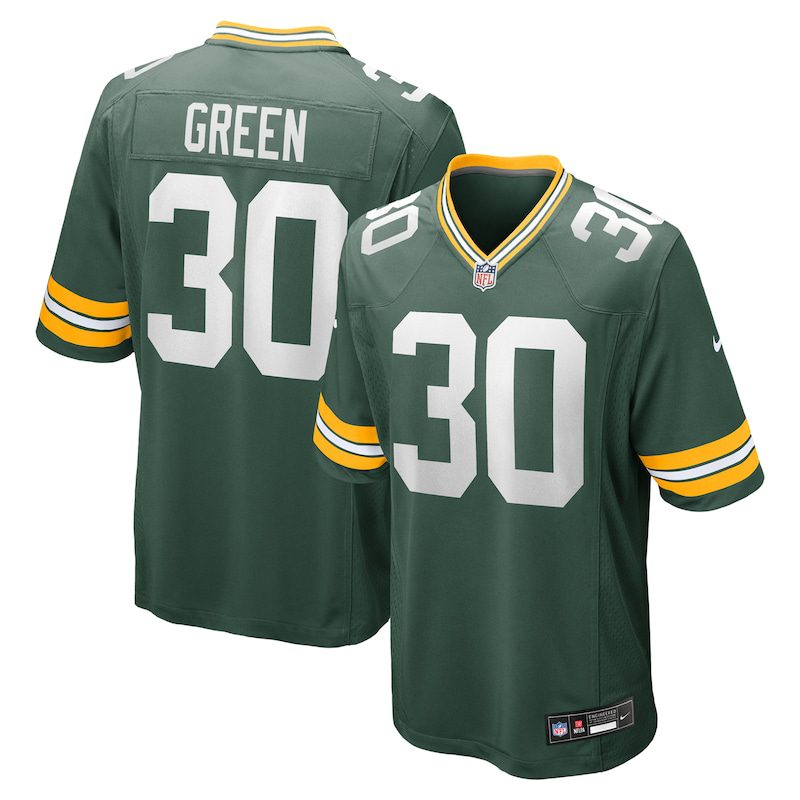 NFL Ahman Green Green Bay Packers Team Retired Player Game Jersey – Green