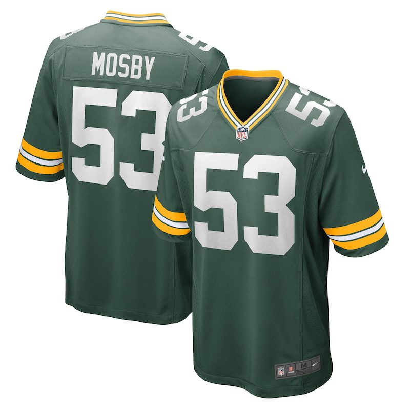 NFL Arron Mosby Green Bay Packers Team Game Jersey – Green