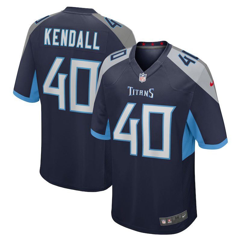 NFL Anthony Kendall Tennessee Titans Team Game Jersey – Navy