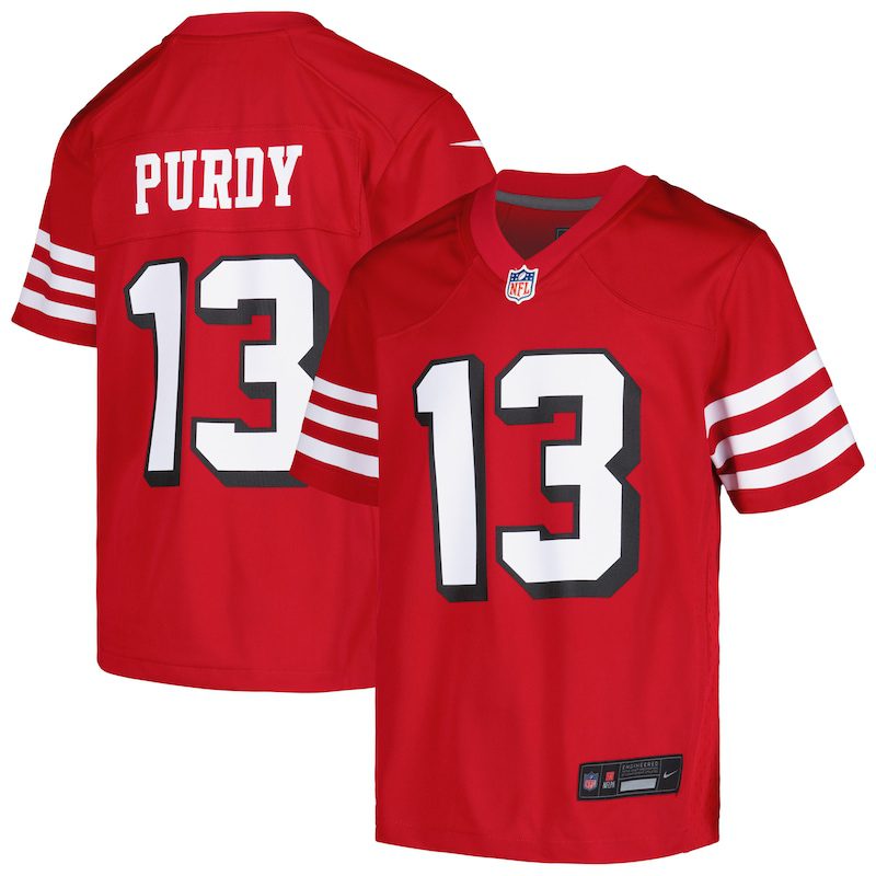NFL Brock Purdy San Francisco 49ers Youth Game Jersey – Scarlet