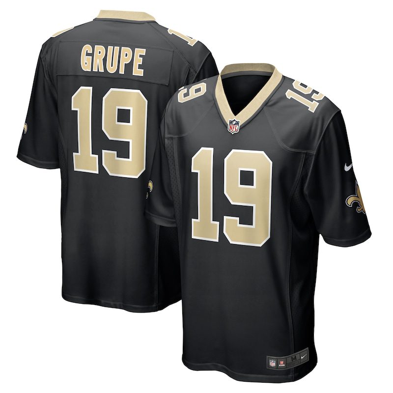 NFL Blake Grupe New Orleans Saints Team Game Jersey – Black
