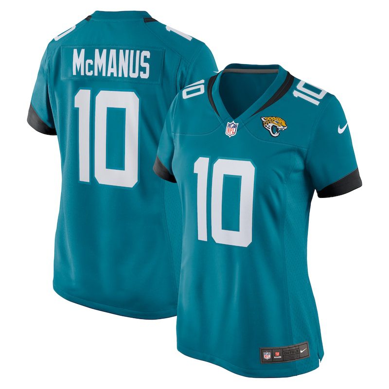 Brandon McManus Jacksonville Jaguars Women Team Game Jersey – Teal