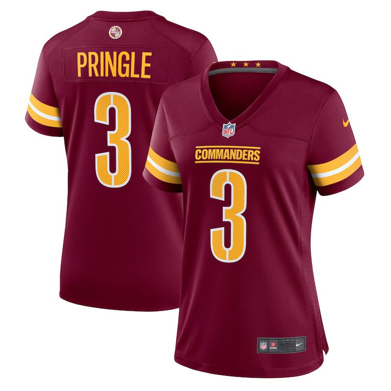 NFL Byron Pringle Washington Commanders Women Game Jersey – Burgundy